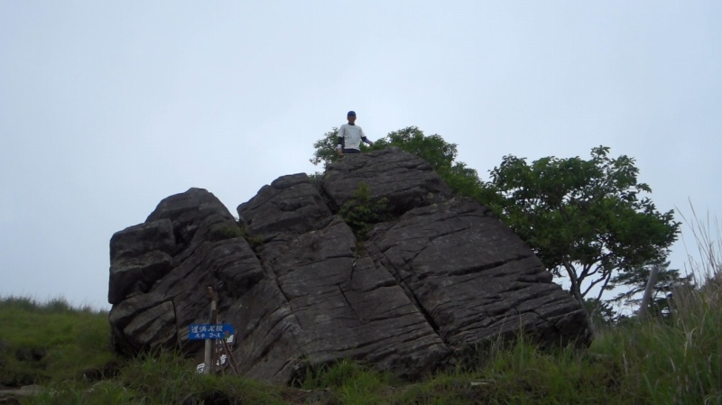 月見岩の上