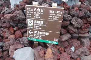 八合目の道標