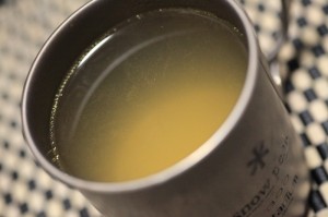 日清カップヌードル パスタスタイルの残り湯
