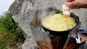 アボカドのクリームパスタ生ハム和え in 乾徳山_工程3