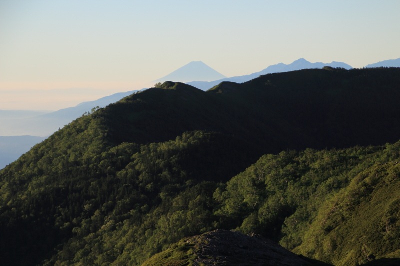 振り返れば富士山