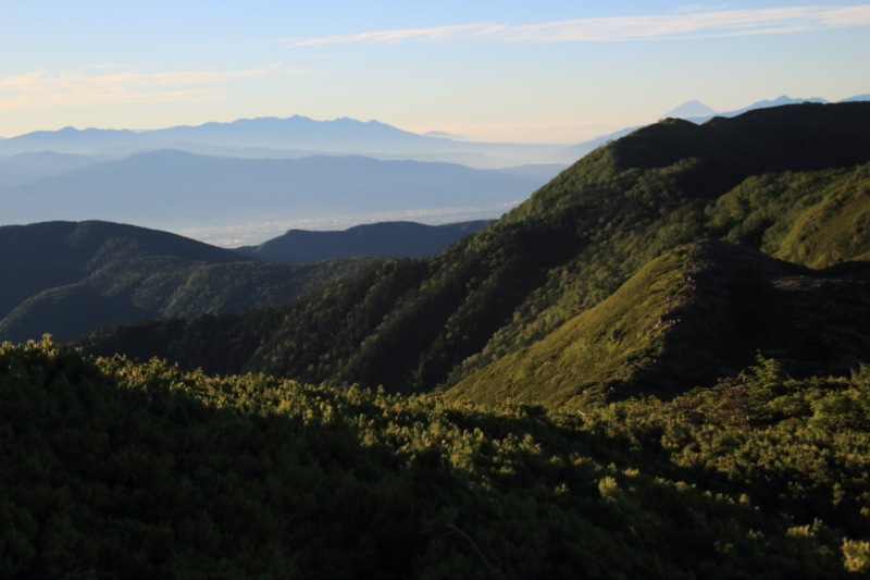 富士山と八ヶ岳