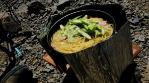 アスパラとベーコンのクリームパスタ_工程6