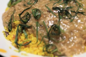 【試作】肉味噌餡かけクスクス炒飯_工程9