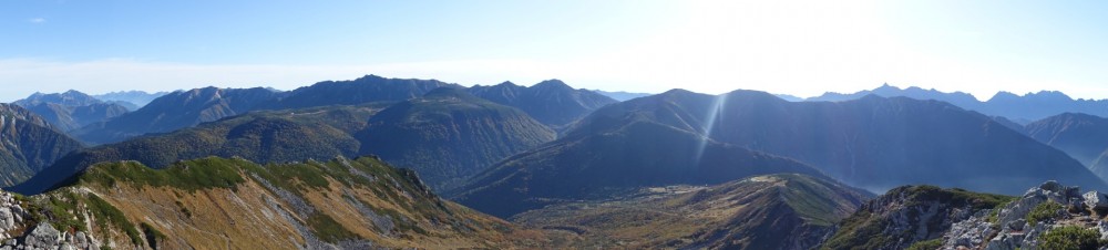 0734_山頂パノラマ_立山~槍方面まで