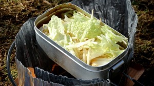肉味噌で担々鍋焼きうどん_工程4