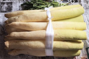 自家製たくあん_干大根と大根の葉