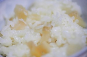 燻製たくあんの炊き込みご飯