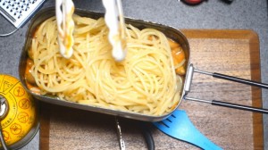 セラミック加工メスティンでナポリタン_工程8