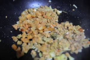 たくあんの炒飯_工程4