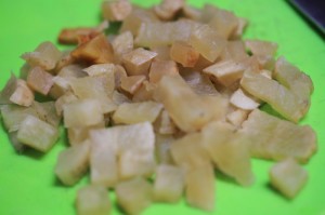 燻製たくあんの炊き込みご飯_工程2