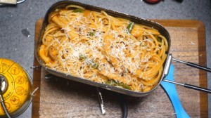 セラミック加工メスティンでナポリタン_完成
