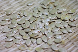 干し野菜生活_干しかぼちゃの種完成