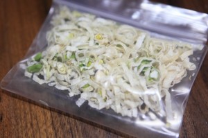 干し野菜生活_干し長ネギ袋詰