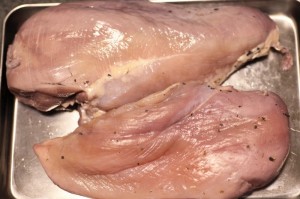 自家製鶏生ハム_工程3_塩抜き後
