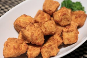 押し豆腐の唐揚げ
