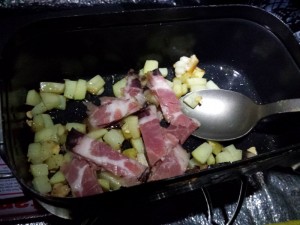 麦飯でパラパラ炒飯カレー味_工程4