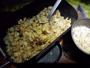 麦飯でパラパラ炒飯カレー味_いただきます
