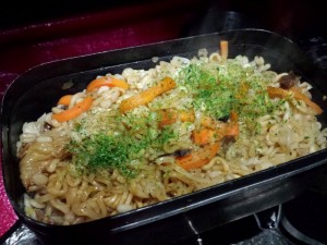 焼きそば麦飯_完成
