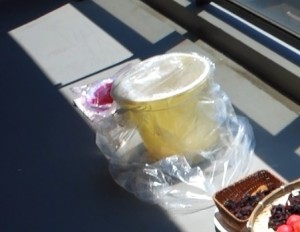 自家製梅干し(3)土用干し_工程1梅酢も干す